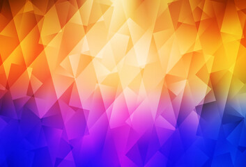 Light Blue, Yellow vector backdrop with rhombus.