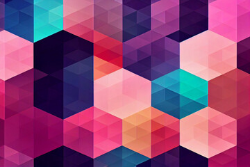 abstract colorful geometric pattern with triangles wallpaper background banner