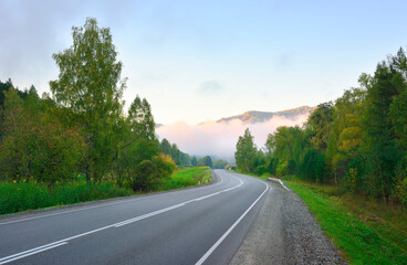 Chuisky tract in the Altai mountains
