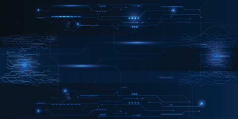 Fototapeta premium Vector illustration of digital element grid line circuit for advertising and game animation production.Future digital technology and innovation concept.