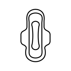 Sanitary napkin icon. Sanitary pad vector icon. Woman sanitary napkin color editable