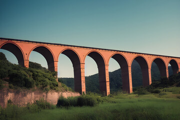 An impressive viaduct. Beautiful arches. 