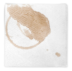 Napkin with Coffee Stains