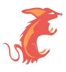 Monster mouse zodiac cartoon vector art