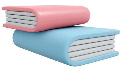 3D rendering book icon