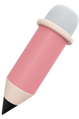 3D rendering pencil icon