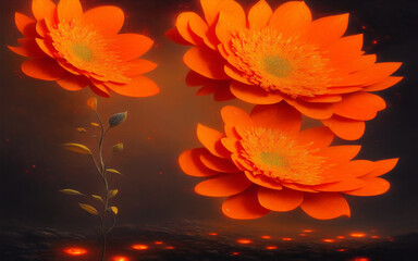 Fototapeta premium orange flower