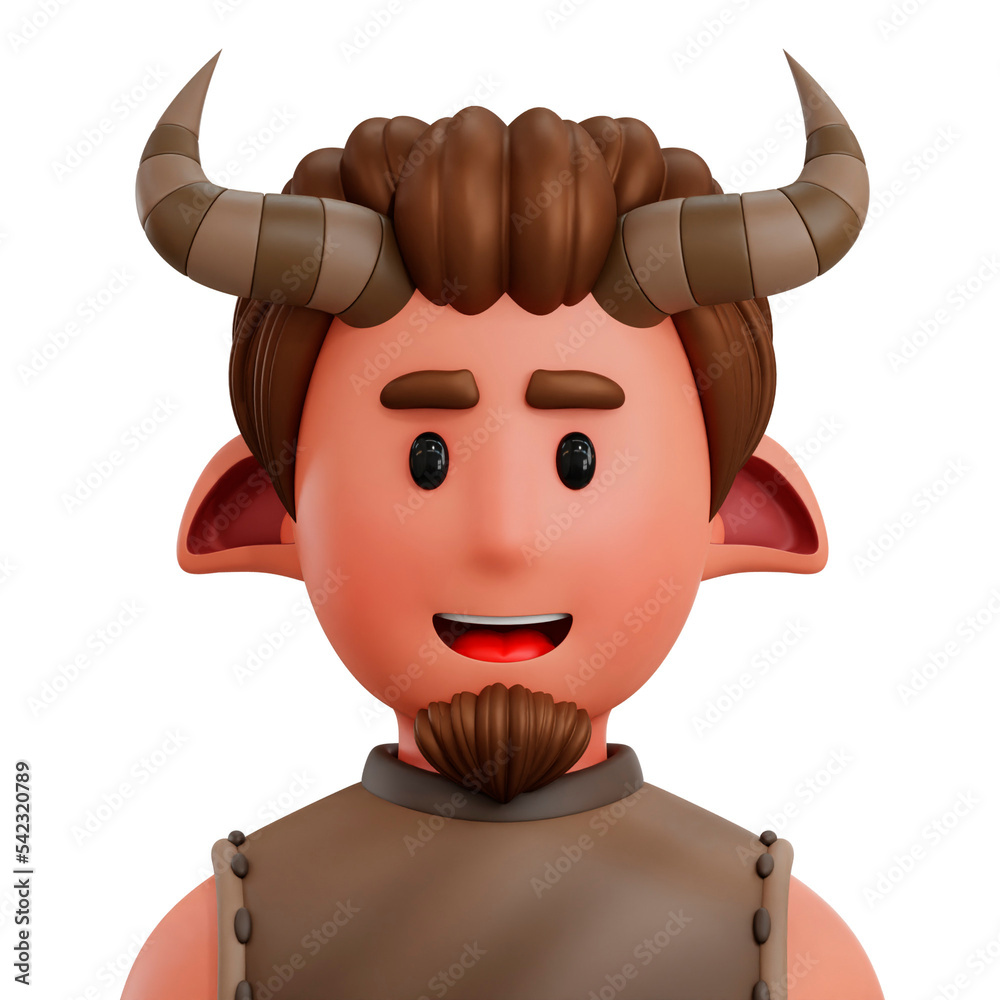 Canvas Prints 3d faun character