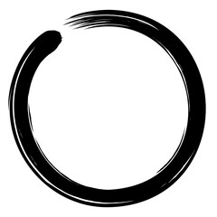 Enso Zen Circle Brush Stroke Illustration