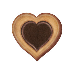 Christmas gingerbread cookie watercolor clipart