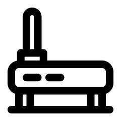 Icon Wifi Router With Style Outline