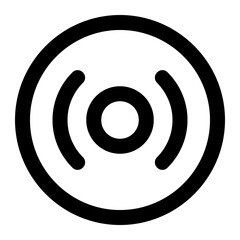 Icon Dvd With Style Outline