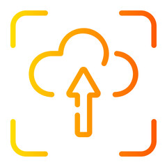 upload gradient icon