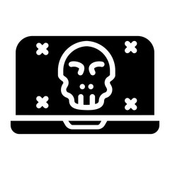 hacking glyph icon