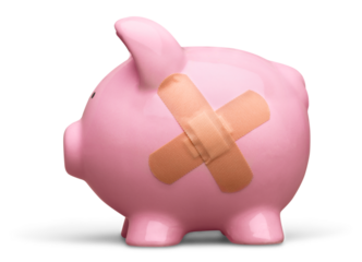Piggy Bank with Bandage
