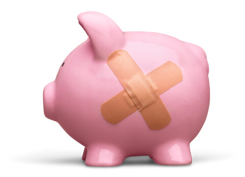 Piggy Bank with Bandage