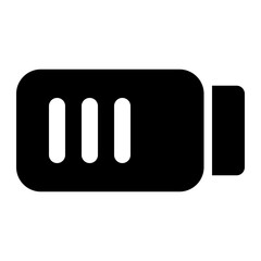 Icon Full Battery With Style Glyph