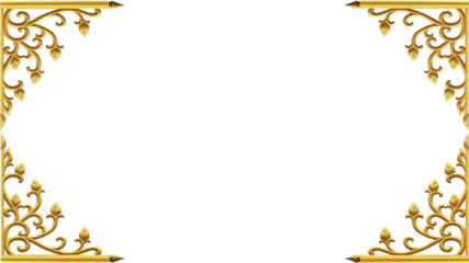 Thai pattern frame border, vintage modern borders, border design .