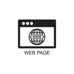 web page icon , browser icon