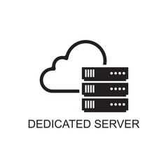 dedicated server icon , database icon - obrazy, fototapety, plakaty
