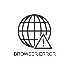 browser error icon , web icon