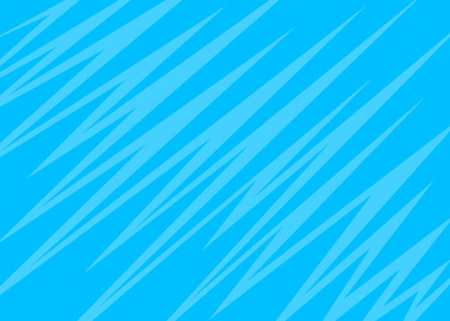 Simple blue background with diagonal sharp and zigzag line pattern