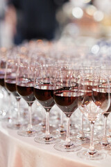 glasses of champagne