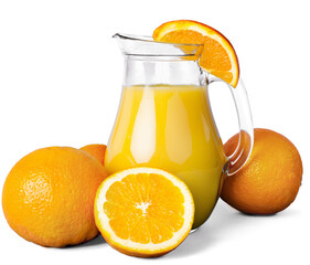 Pitcher of freshly squeezed orange juice