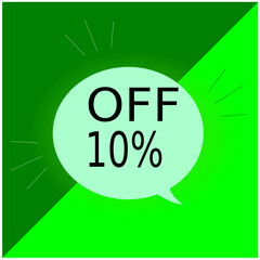 Serie discount balloon 10 percent vector