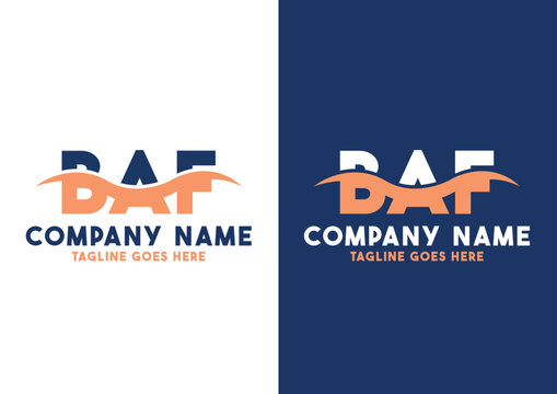 Letter BAF logo design vector template, BAF logo