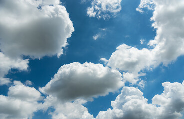 Naklejka na ściany i meble Sky background, blue sky with cloud