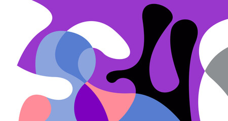 Abstract liquid shape. Fluid geometric design. Isolated gradient waves with geometric lines, dots, batik Indonesia pattern. Vector illustration.