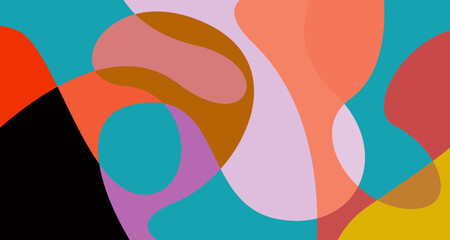 Abstract liquid shape. Fluid geometric design. Isolated gradient waves with geometric lines, dots, batik Indonesia pattern. Vector illustration.