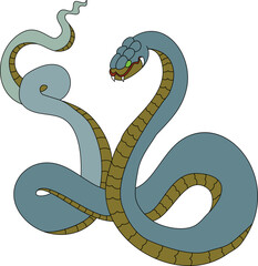 snake cobra tattoo style Cobra vector. king Cobra snake with mouth open.Snake cobra illustration.Rattlesnake vector.