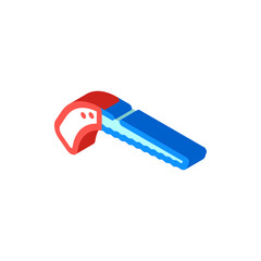 keyhole saw isometric icon vector. keyhole saw sign. isolated symbol illustration