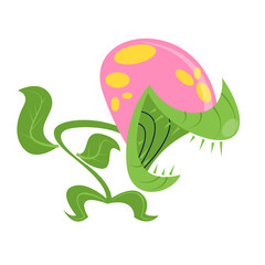 Carnivorous Plant PNG Format With Transparent Background