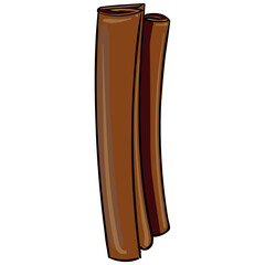 Cinnamon sticks vector illustration