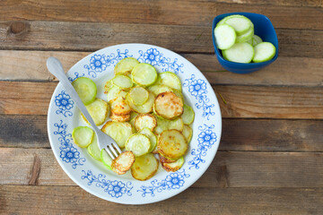 Zucchini- Scheiben