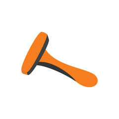 Shaving razor icon isolated on white background. Flat design vector illustration