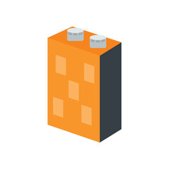 Obraz premium Vaping box icon. Flat illustration of vaping box vector icon