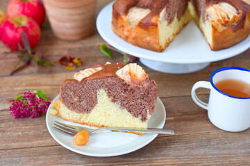 Kakao- Apfelkuchen