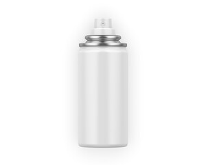Blank aluminum deodorant spray can for branding and mock up. 3d render illustration.
