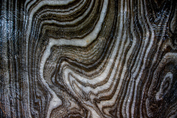 A section through a salt vein