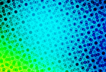 Fototapeta premium Light Blue, Green vector pattern with spheres.