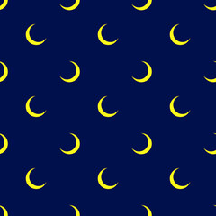 vector files repeatable seamless pattern of eclipse moon shape