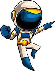 Vector illustration  of astronaut mascot