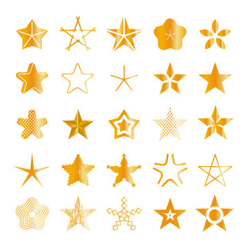 Big set of different stars collection