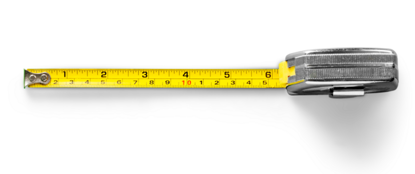 Yellow work Tape Measure or Centimeter