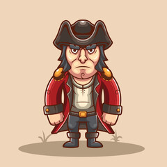 vector illustration of pirates mascot
