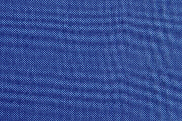 Plakat Dark blue fabric cloth texture for background, natural textile pattern.